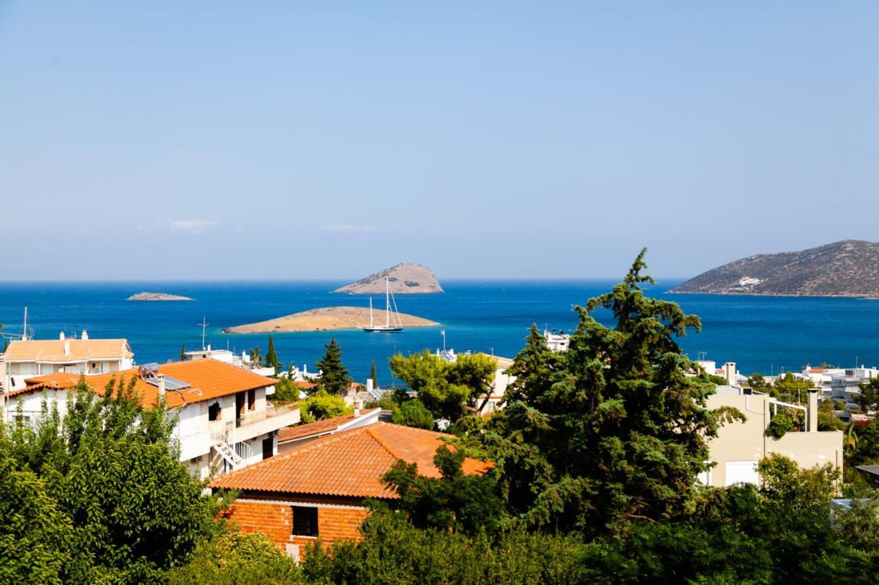 Seaview Pool Villa Near Beach And Athens Airport Pórto Ráfti Kültér fotó